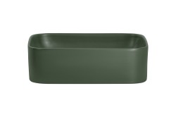 COMAD - Umyvadlo na desku KAMA 50, zelená mat (5907611655252)