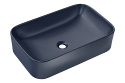 COMAD - Umyvadlo na desku KAMA 60, tmavě modrá (5907611655283)
