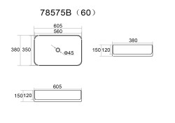COMAD - Umyvadlo na desku KAMA 60, zelená mat (5907611655269)