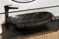 COMAD - Umyvadlo na desku LENA, černá mat (5907611655306)