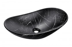 COMAD - Umyvadlo na desku LENA, černá mat (5907611655306)