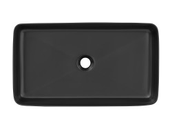 COMAD - Umyvadlo na desku SLIM 60 BLACK (5907441298667)