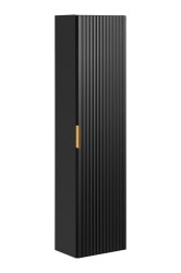 COMAD - Vysoká skříňka 1 dvířka ADEL BLACK (5907611654835)