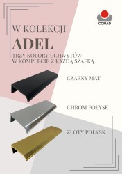 COMAD - Vysoká skříňka 1 dvířka ADEL CASHMERE (5907611665862)