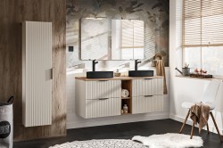 COMAD - Vysoká skříňka 1 dvířka ADEL CASHMERE (5907611665862)