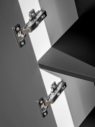 COMAD - Vysoká skříňka 1 dvířka ADEL WHITE (5907611654903)