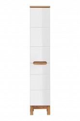 COMAD - Vysoká skříňka 2 dvířka BALI bílá (5907611647431)