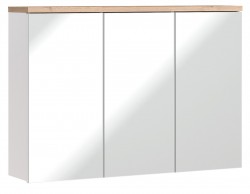 COMAD - Zrcadlová skříňka 100cm 3 dvířka BALI bílá (5907611647547)