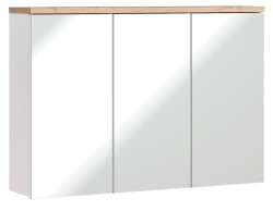 COMAD - Zrcadlová skříňka 100cm 3 dvířka BALI bílá (5907611647547)