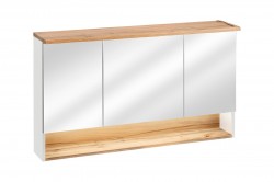 COMAD - Zrcadlová skříňka 120cm 3 dvířka BAHAMA WHITE (5907611648391)