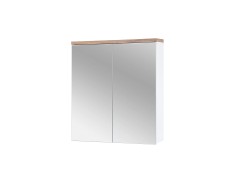 COMAD - Zrcadlová skříňka 60cm 2 dvířka BALI bílá (5907611647523)