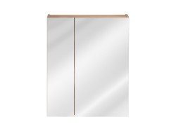 COMAD - Zrcadlová skříňka 60cm 2 dvířka DUB CAPRI (5907611647844)