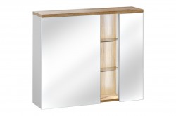 COMAD - Zrcadlová skříňka 80cm 2 dvířka BAHAMA WHITE (5907611648384)