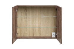 COMAD - Zrcadlová skříňka 80cm 2 dvířka SANTA FE TAUPE (5907611652572)