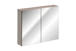 COMAD - Zrcadlová skříňka 80cm 2 dvířka SANTA FE TAUPE (5907611652572)
