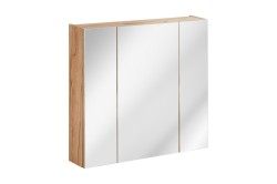 COMAD - Zrcadlová skříňka 80cm 3 dvířka DUB CAPRI (5907611647851)