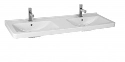 Cubito Dvojumyvadlo 130x49 cm, se 2 otvory pro baterie, Jika Perla, bílá (H8144201001041)