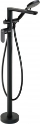 DEANTE - Alpinia černá - Vanová baterie, volně stojící, se sprchovým setem (BGA_N17M)