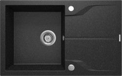 DEANTE - Andante grafit - Granitový dřez s odkapávačem (ZQN_2113)