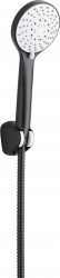 DEANTE - Avis černá - Sprchový set, s pevným držákem (NGV_N41K)