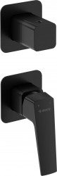 DEANTE - Blur nero - Sprchová baterie, podomítková, se sprchovým spínačem (BQL_N44P)