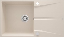 DEANTE - Corio béžový Granitový dřez, 1-miska s odkapávačem (ZRC_511A)