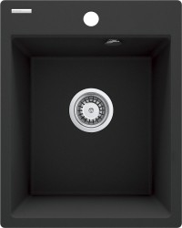DEANTE - Corio metalická grafitová granitová dřez, s jednou misou (ZRC_G103)