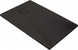 DEANTE - Correo černá - Granitová sprchová vanička, obdélníková, 100x80 cm (KQR_N46B)