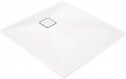 DEANTE - Correo Granitová sprchová vanička, čtverec, 90x90 cm  bílá (KQR_A41B)