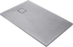 DEANTE - Correo kovově šedá Granitová sprchová vanička, obdélníková, 100x70 cm (KQR_S75B)
