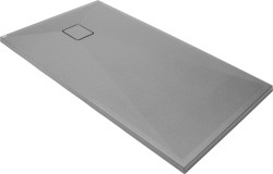 DEANTE - Correo metalicky šedá granitová sprchová vanička, obdélník 140x70 (KQR_S77B)