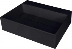 DEANTE - Correo nero Granitové umyvadlo na desku, s krycí deskou(CQR_NU5M)