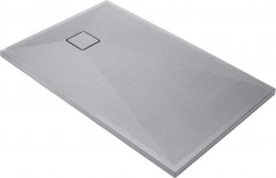 DEANTE - Correo šedá metalic - Granitová sprchová vanička, obdélníková, 100x80 cm (KQR_S46B)