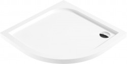 DEANTE - Cubic bílá - Akrylátová sprchová vanička, půlkulatá, 80x80 cm (KTK_052B)