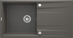 DEANTE - Eridan antracit metalic - Granitový dřez s odkapávačem (ZQE_T713)