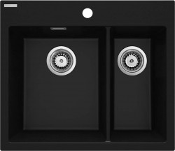 DEANTE - Eridan černá - Granitový dřez, 1.5 - bowl (ZQE_N503)