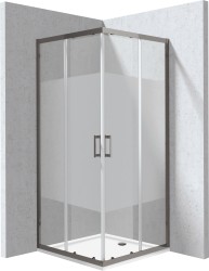 DEANTE - Funkia Evo čtvercový kout s vaničkou, 90x90 cm – vzor pruh (KYCPDE99P)
