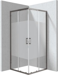 DEANTE - Funkia Evo čtvercový sprchový kout, 90x90 cm – vzor pruh (KYC_DE99P)