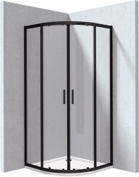 DEANTE - Funkia Evo čtvrtkruh sprchový kout s vaničkou, 90x90 cm (KYPPN099P)