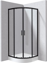 DEANTE - Funkia Evo čtvrtkruhový kout s vaničkou, 90x90 cm (KYPZN099P)