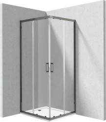 DEANTE - Funkia Evo obdélníkový sprchový kout s vaničkou, obdélníkový, 80x90 cm (KYCPD089P)