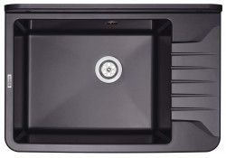 DEANTE - Garden grafit - Technický dřez, 1 - bowl - nástěnný (ZYT_211A)