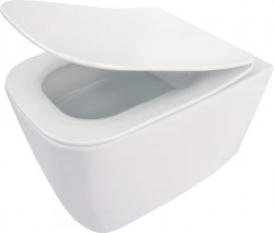 DEANTE - Hiacynt New bílá záchodová mísa, se sedátkem, bez okraje (CDYD6ZPW)