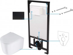 DEANTE - Jasmin 200 WC set, podomítkový, 6v1 (CDJN6ZPW)