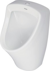 DEANTE - Kulatý bílý pisoár, nástěnný - horní připojení vody (CGR_6P3W)