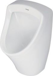 DEANTE - Kulatý bílý pisoár, nástěnný - zadní připojení vody (CGR_6P2W)