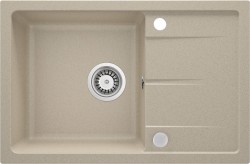 DEANTE - Leda sandy - Granitový dřez s odkapávačem (ZRD_7113)