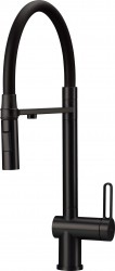 DEANTE - Magnetic černá Kuchyňská baterie, s připojením na vodní filtr, s elastickou hubicí (BRM_N75M)