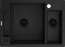 DEANTE - Magnetic černá - Magnetic Granitový dřez, 1.5 - bowl (ZRM_N503)