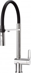 DEANTE - Magnetic chrom Kuchyňská baterie, s připojením na vodní filtr, s elastickou hubicí (BRM_075M)